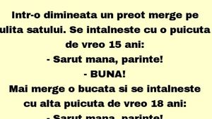 BANCUL ZILEI | Un preot merge pe ulița satului