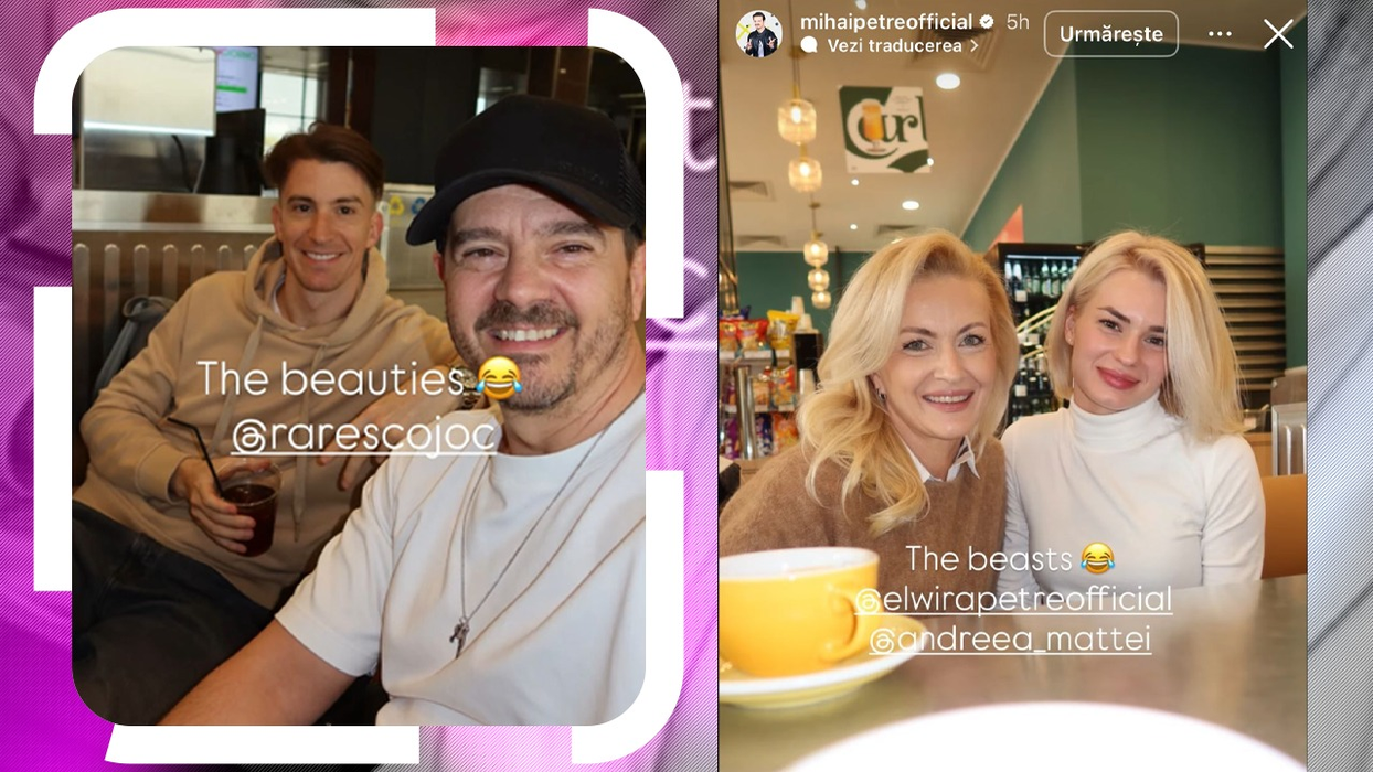 Rareș Cojoc a fost surprins în compania partenerei sale de dans, Andreea - sursa- Instagram/ Mihai Petre