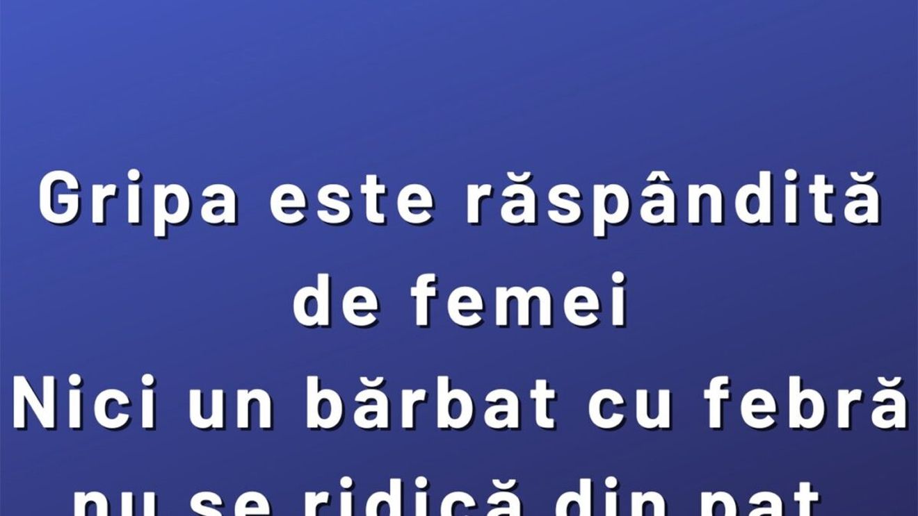 BANCUL ZILEI | De ce gripa este răspândită de femei