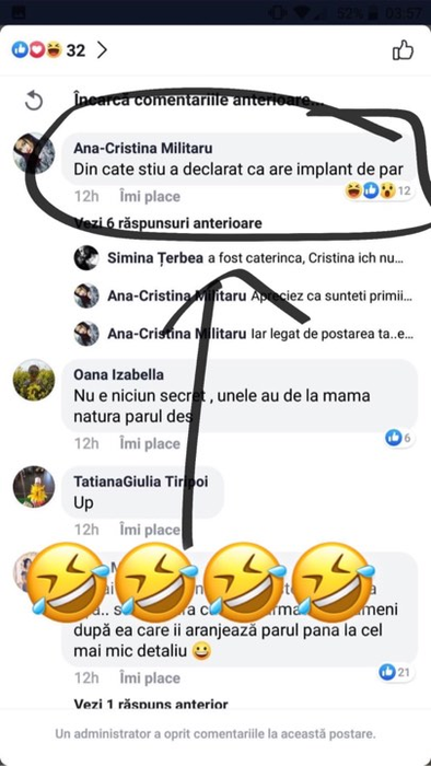 Cristina Ich, „acuzată” de fani: „Ai implant de păr…”