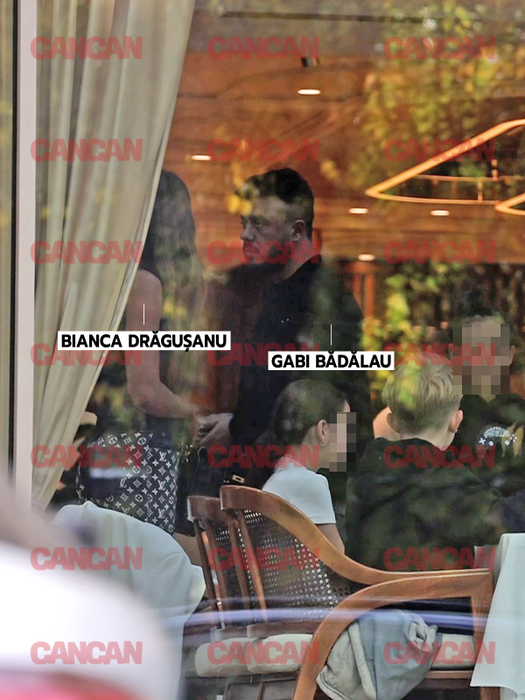 Bianca Drăguşanu şi Gabi Bădălău, mai fericiţi ca niciodată alături de copii. La ceas de seară, într-un local de fiţe din Capitală, familia s-a reunit