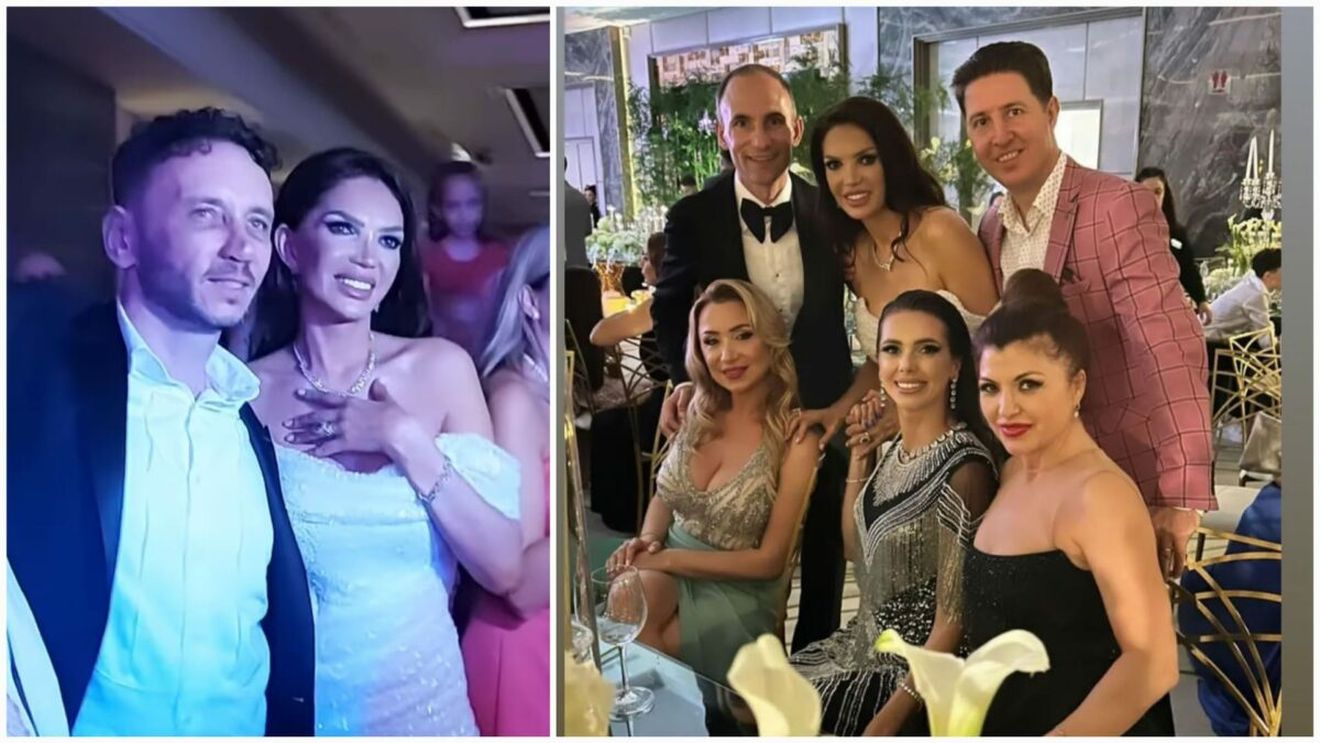 Cristina Spătar s-a încurcat în tortul de nuntă. Invitații au stat cu sufletul la gură la 12 noaptea