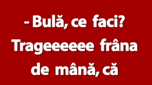 BANC | Bulă, instructorul și frâna de mână