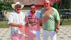 Apariție neașteptată la nunta lui Nuțulică. Cosmin Olăroiu, alături de ,,dresorul de fraieri" în ziua cea mare a fiului său