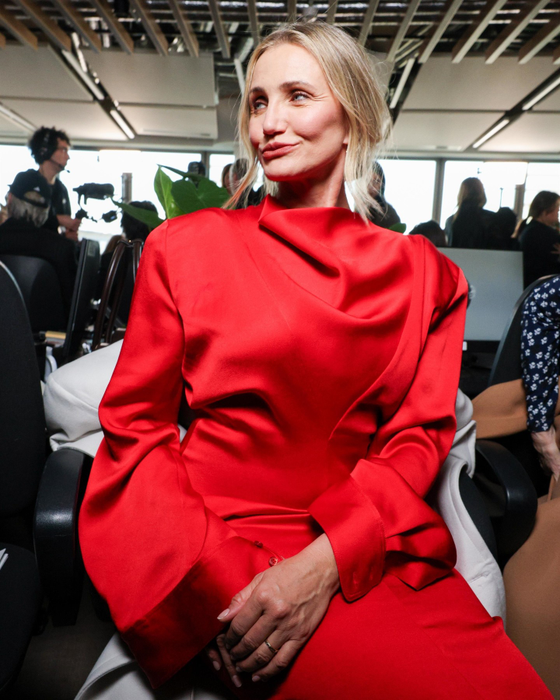 Cameron Diaz la prezentarea colectiei Stella McCartney la Paris. Foto: Profimedia