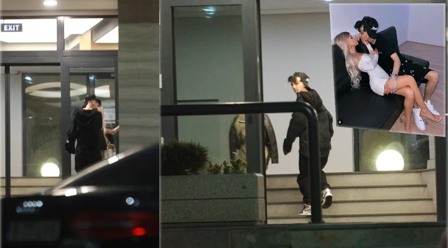 Abi Talent și iubita lui, Delia Cristina, au mers duminică seara la Muzeul Național de Istorie Naturală “Grigore Antipa”. Artista a publicat ieri seară poza din colțul din dreapta colajului © Cancan.ro & Instagram