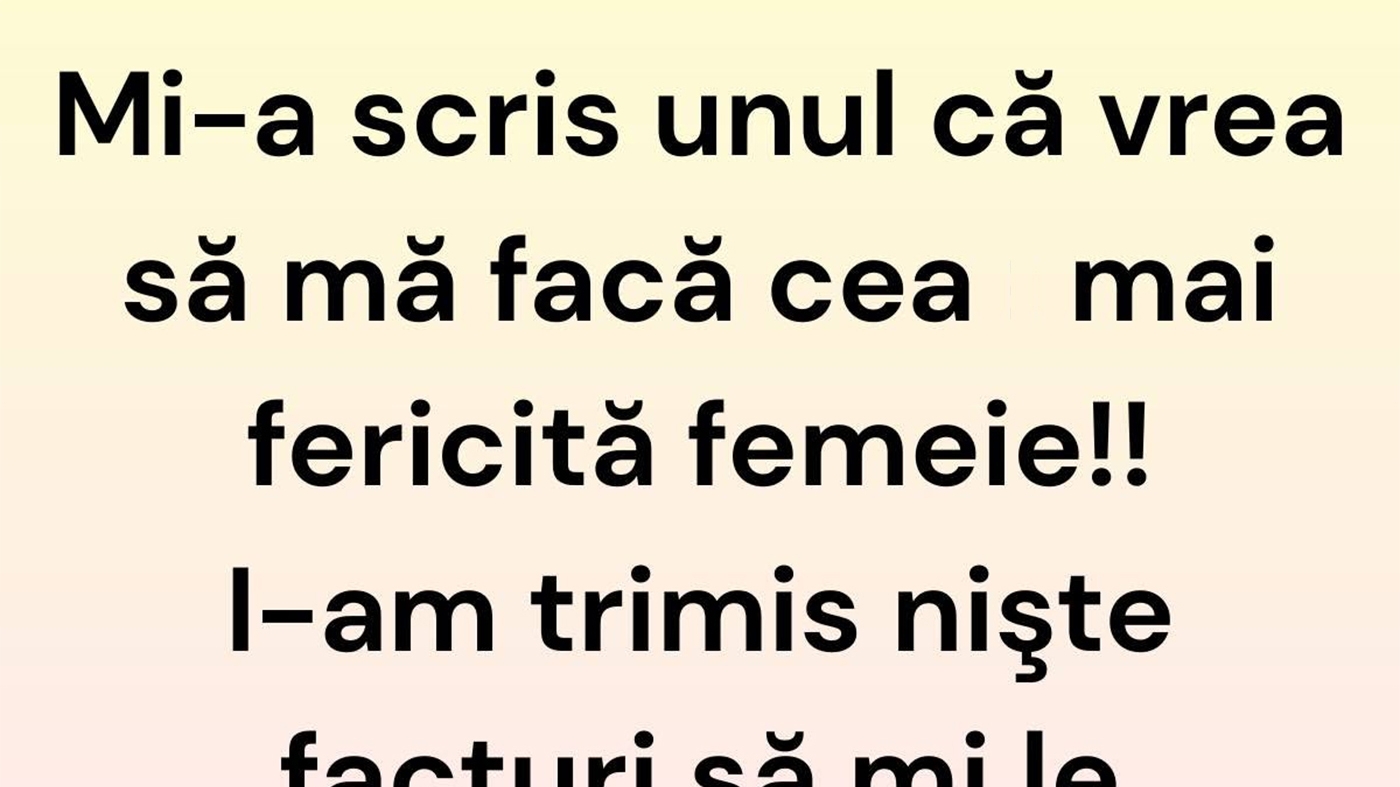 BANCUL ZILEI | Cea mai fericită femeie