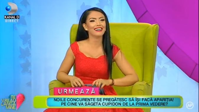 Andreea Mantea, prima apariție în calitate de prezentatoare la “Te vreau lângă mine”