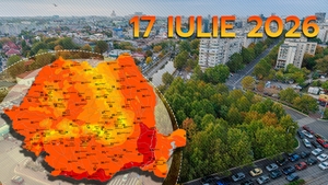Prognoza meteo azi, 17 iulie 2026. Disconfort termic sufocant și nopți tropicale. Prognoza ANM pentru următoarele 24 de ore