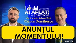 „Ai Aflat! cu Ionuț Cristache” începe marți, 16 iunie, de la ora 15.00, live pe Gândul. Invitat: Răzvan Dumitrescu