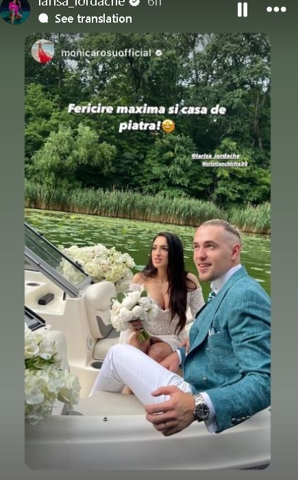 Larisa Iordache  și Cristian/ sursă foto: Instagram
