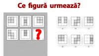 Test de inteligență pentru calcularea IQ-ului în 5 minute | Ce figură urmează în seria din imagine?!