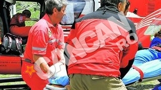 Turista accidentata pe munte