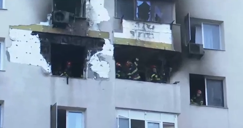 Incendiu în București / Foto: Captură Video