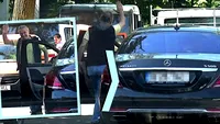 Gigi Becali a tras Maybach-ul  în mijlocul străzii și…