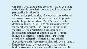 BANC | "Doamnelor și domnilor, vă vorbește comandantul aeronavei"