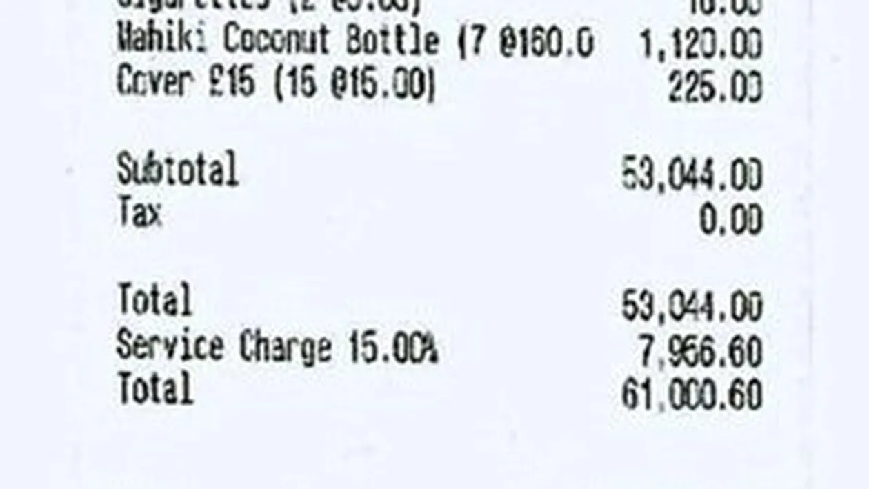 A dat norocul peste patronii unui restaurant! Bacsis de 10.000 de lire sterline