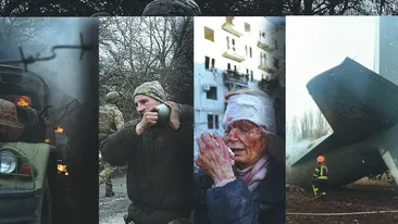 100 de imagini cutremurătoare din Ucraina! Oameni uciși, clădiri devastate, tancuri, blindate și bombardamente