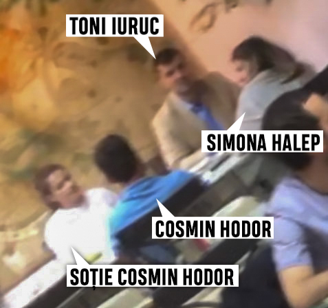 Simona Halep, alături de Toni Iuruc. Cosmin Hodor și soția acestuia le-a ținut companie