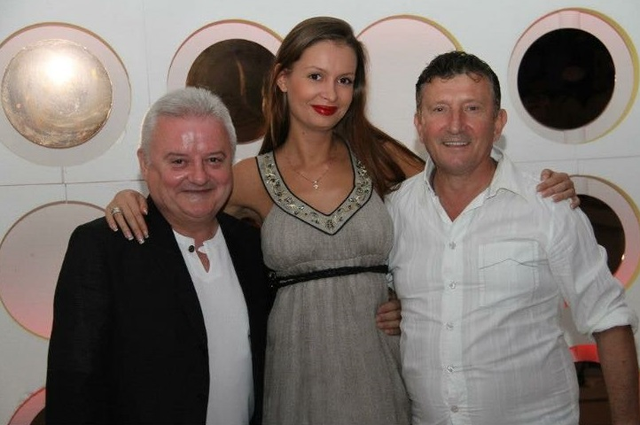 Liviu ”Moshu”, împreună cu ”Zebra”, iubita lui, si Irinel Columbeanu