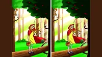 TEST IQ | Aceste două Scufițe Roșii par identice, dar nu sunt. Găsiți cele două diferențe!