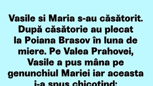 BANC | Vasile și Maria pleacă spre Poiana Brașov pentru luna de miere