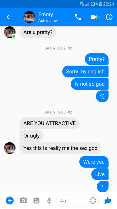 Convorbirea dintre Andrew Tate și tânăra studentă