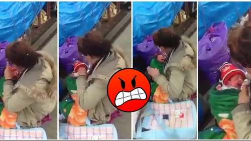 Cersetoarea care nu merita sa fie mama. Ce ii face nou-nascutului cu care sta pe strazi. VIDEO revoltator