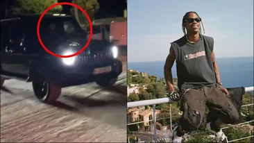 Travis Scott, escortă cu bolizi către Beach, Please! N-am mai fost niciodată în România VIDEO