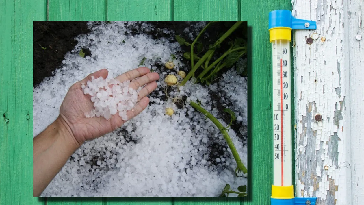 Furtună cu grindină și vijelie puternică în acest județ al României! ANM a emis cod roșu de intemperii