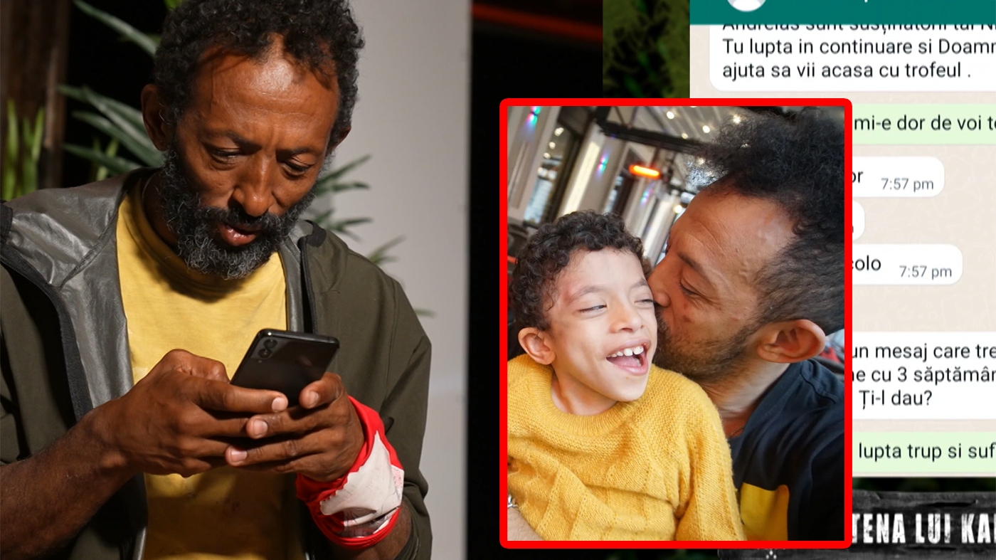 Kamara a primit vestea cu lacrimi în ochi. Ce s-a întâmplat cu Leon, fiul lui bolnav, în timp ce cântărețul se afla în Republica Dominicană, la Survivor 2023 de la Pro TV