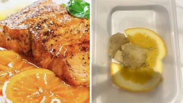 Ce a primit o clientă UberEats, după ce a comandat porția de pește din imagine: Uitați-vă ce am luat și ce am primit