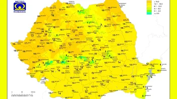 Polul căldurii în România. Singura localitate cu temperaturi de 20 grade Celsius, potrivit meteorologilor ANM