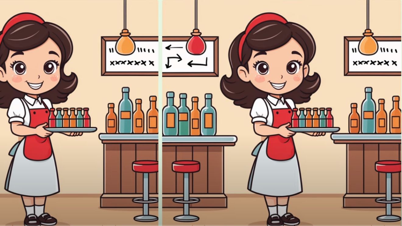 Test IQ | Găsește cele 3 diferențe dintre aceste 2 imagini. Dacă o faci în mai puțin de 15 secunde, ești un geniu