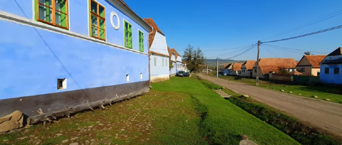 Satul Viscri din Transilvania/ sursă foto: captură video