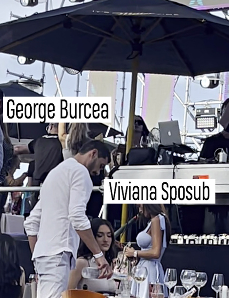 Viviana Sposub, George Burcea și ”soacra” lui s-au distrat, în club, la mare