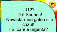 Bancul începutului de săptămână | Nevastă-mea gătea și a căzut!