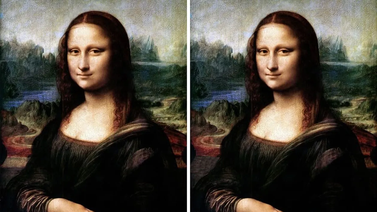 Test de vedere: Câte diferențe vezi între cele două imagini cu Mona Lisa?