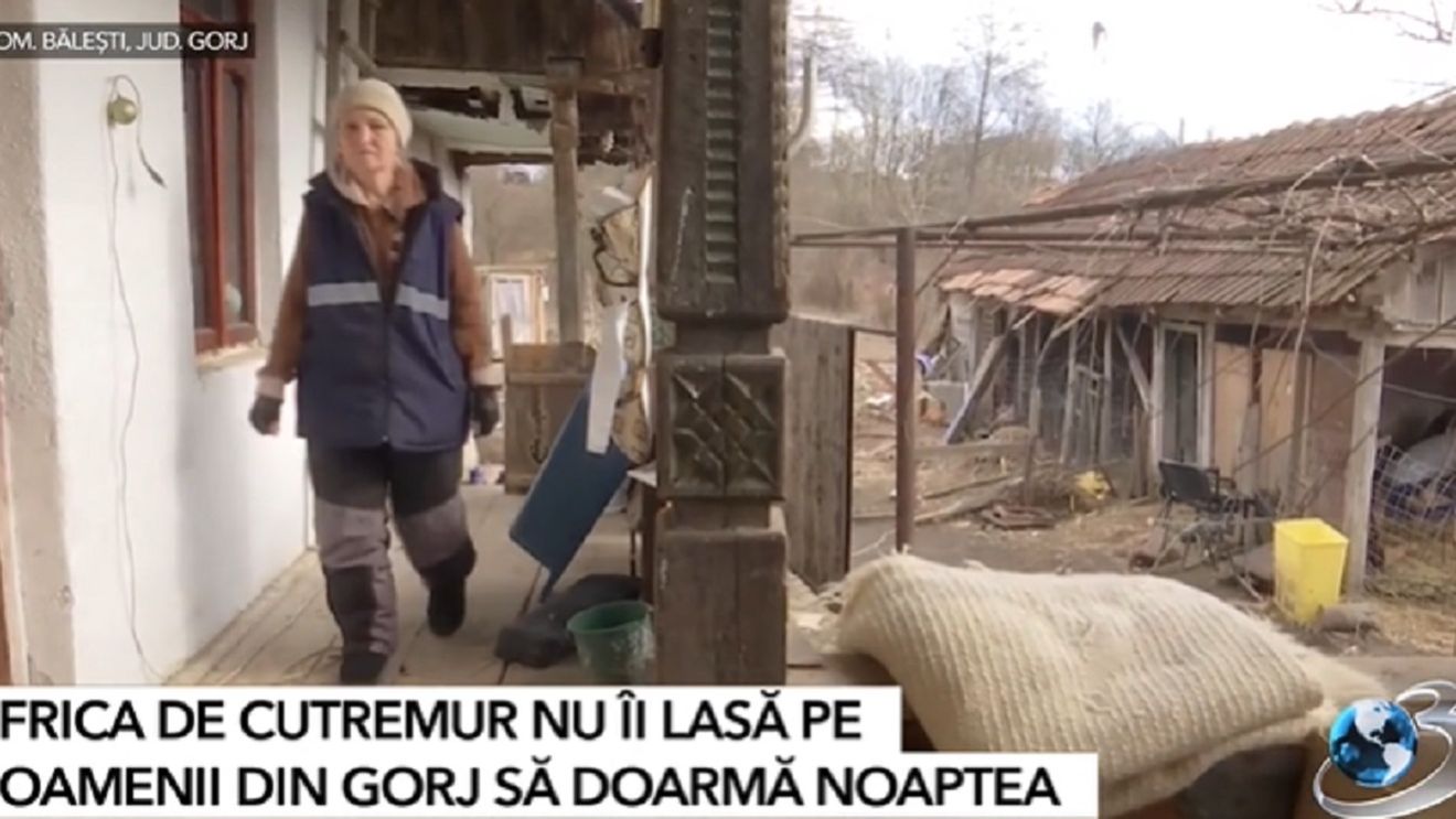 O familie din Gorj s-a mutat în cotețul găinilor, de teama unui nou cutremur