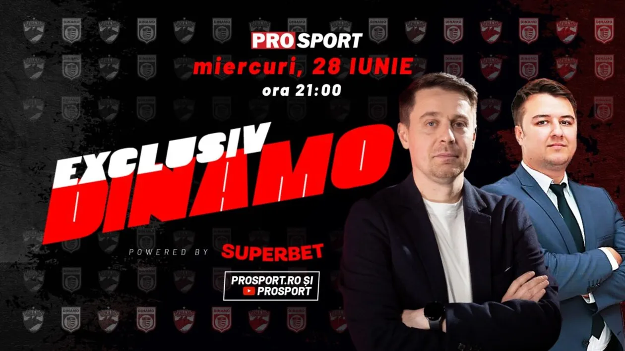 Președintele celui mai galonat club sportiv din România vine la EXCLUSIV DINAMO! Ionuț Popa, invitatul lui Cătălin Mureșanu de miercuri, 28 iunie
