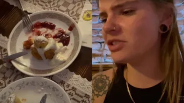 Cum a reacţionat o turistă din Olanda, după ce i s-au servit papanaşi la un restaurant din Braşov? „Nu-mi place acreala”