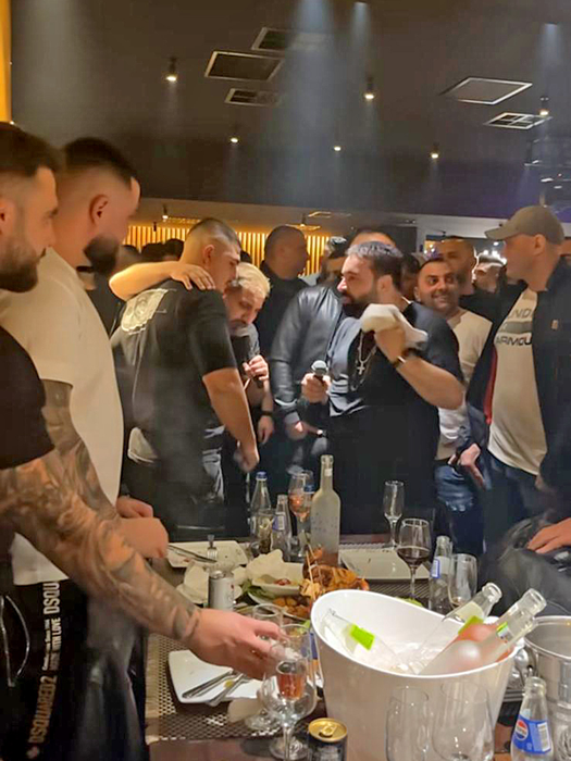 Florin Salam, la petrecerea dată de Carani