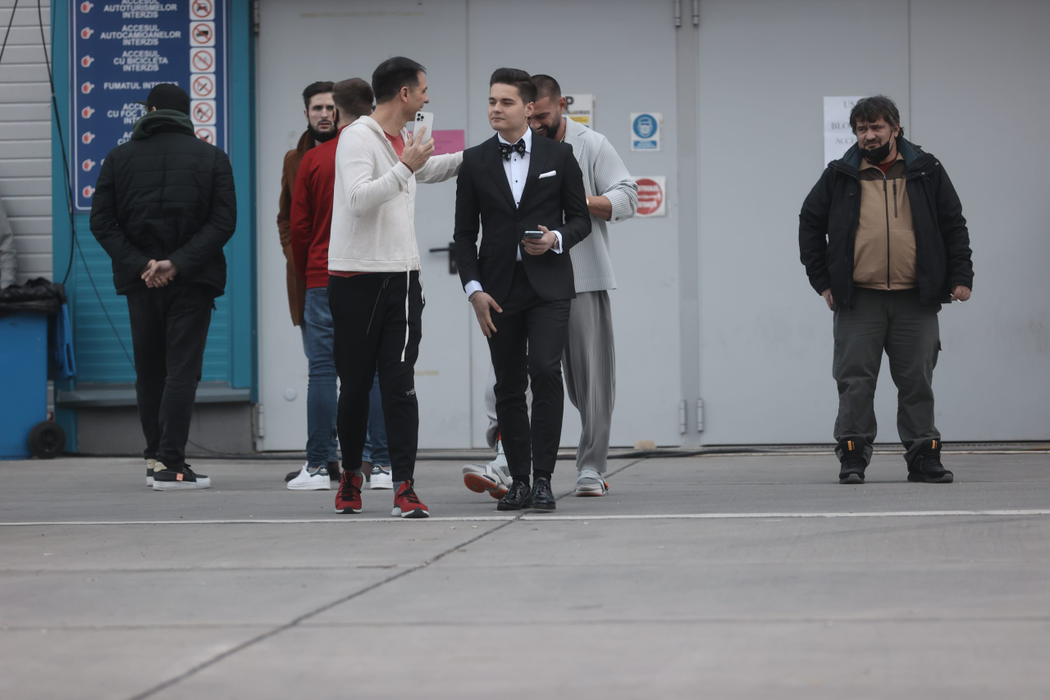 Dan Negru, alături de Selly, la filmările pentru Revelionul 2022 (Foto: CANCAN.RO)