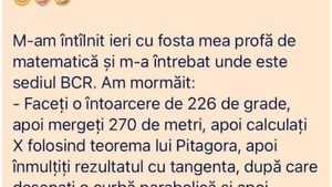 Bancul zilei | "M-am întâlnit ieri cu fosta mea profă de matematică"