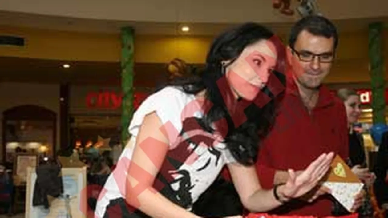 Andreea Marin si Lucian Mandruta au strans 1300 lei in doua ore