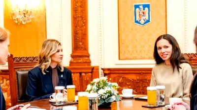Partenera de viață a președintelui Nicușor Dan, Mirabela Grădinaru, a primit-o la Cotroceni pe soţia lui Zelenski, Olena