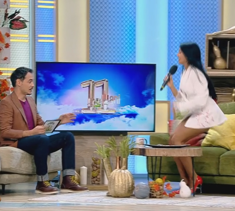 Gafă uriașă în direct la Antena 1! Rochia Elenei Ionescu s-a ridicat și s-a văzut tot, la Neatza cu Răzvan și Dani