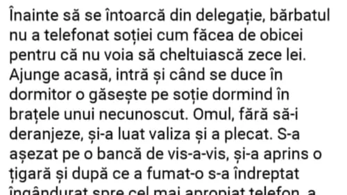 BANC | Soțul care nu voia să cheltuiască 10 lei