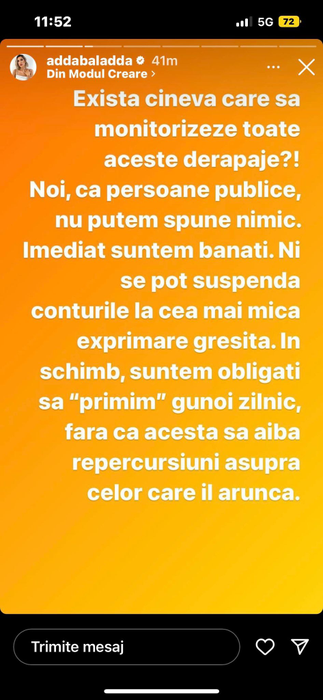 Adda a răbufnit! Artista a tras un semnal de alarmă în ceea ce privește abuzul din mediul online