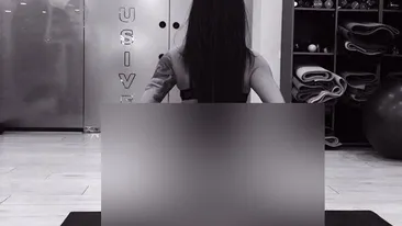 Imagini hot cu Roxana Vancea! Ipostaze incendiare in sala de sport!